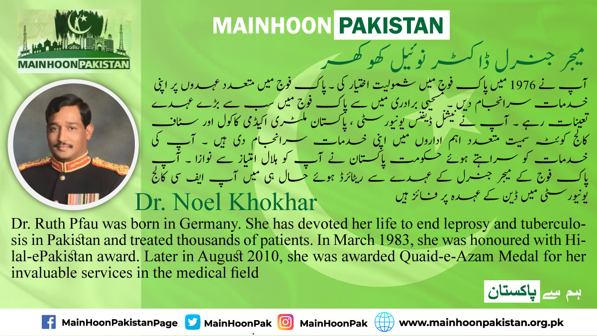 Dr. Noel Israel Khokhar | MainHOONPakistan