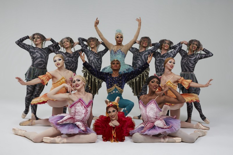 The Trocks — Olga Supphozova (Robert Carter, centre) in The Little Humpback Horse — photo Zoran Jelenic (image supplied)
