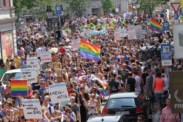 Christopher Street Day celebrations in Munich, Germany. Photo: Erwin Harbeck (image courtesy of German National Tourist Office)