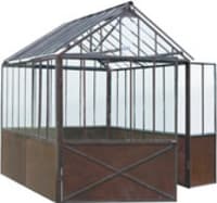 Gewächshaus aus Metall mit Rosteffekt, H 252 cm Tuileries Gewächshaus aus Metall mit Rosteffekt, H 252 cm Tuileries