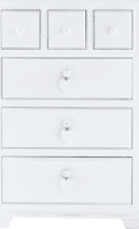 Witte houten kabinetkast B 65 cm Witte houten kabinetkast B 65 cm