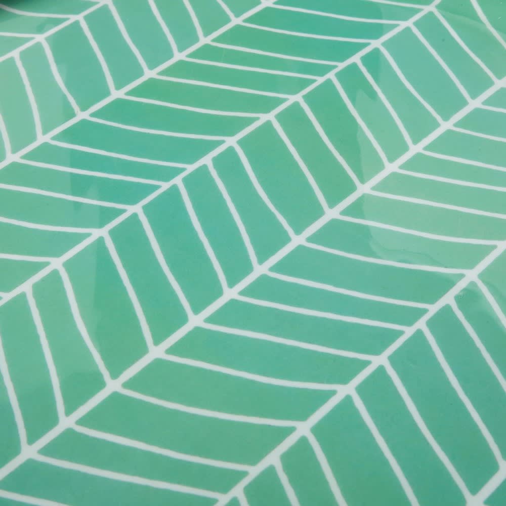 Patterned Green Metal End Table Portofino Maisons du Monde