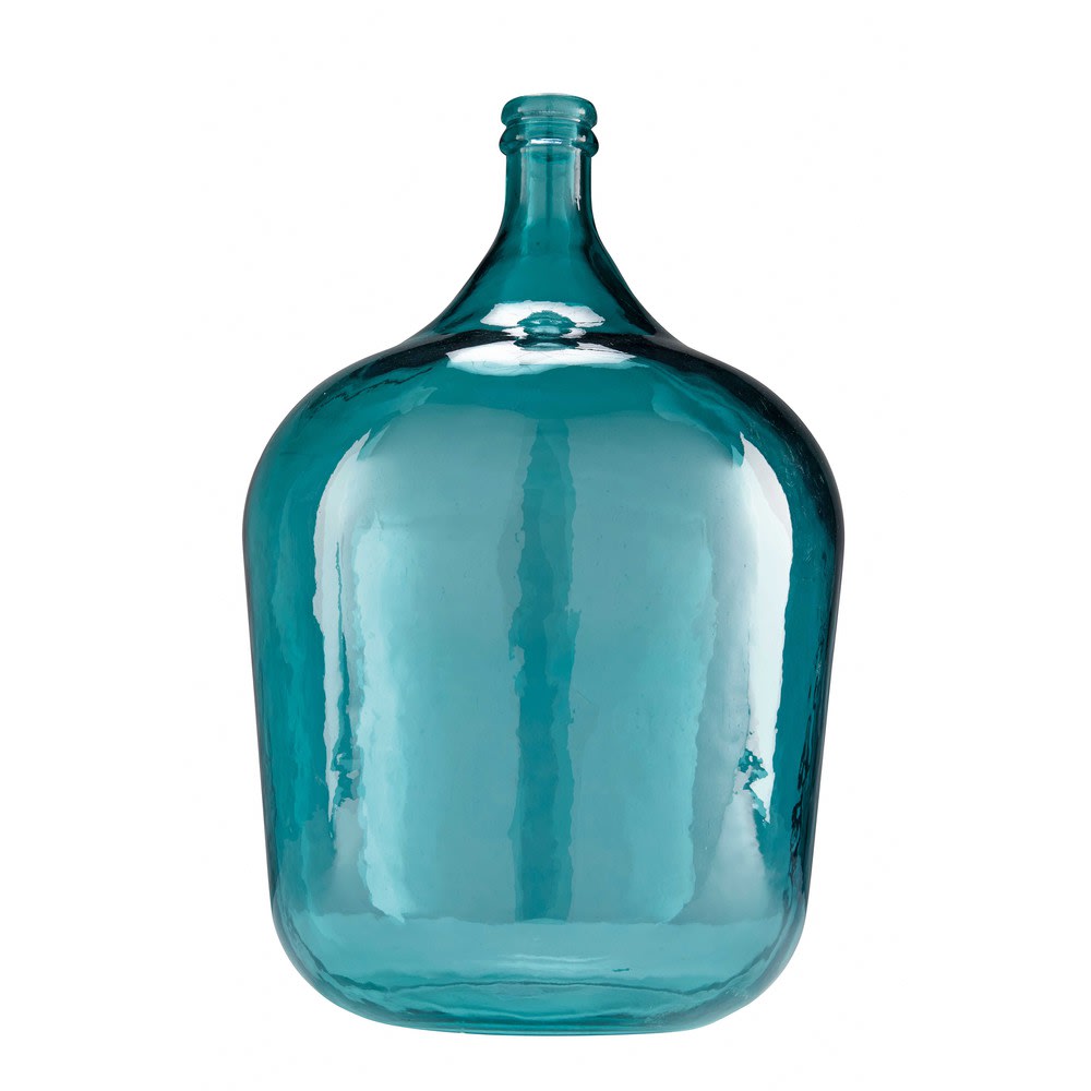 Vase DameJeanne en verre teinté bleu H.56cm Boheme Maisons du Monde