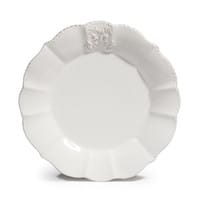 Assiette à dessert en faïence blanche D 19 cm BOURGEOISIE Assiette à dessert en faïence blanche D 19 cm BOURGEOISIE