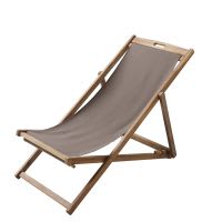 Chaise longue / chilienne pliante taupe en acacia massif Chaise longue / chilienne pliante taupe en acacia massif