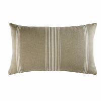 Coussin brodé en coton motifs rayures 30x50 Coussin brodé en coton motifs rayures 30x50