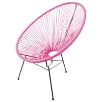 Fauteuil de jardin rond rose Fauteuil de jardin rond rose