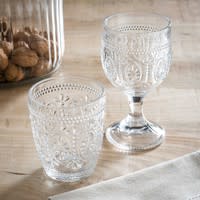 Gobelet en verre Floral