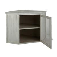 Grey Acacia Wood Kitchen Wall Corner Cabinet W76 Grey Acacia Wood Kitchen Wall Corner Cabinet W76