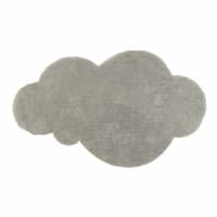 Grijs kortharig wollen tapijt wolken 125x200 Grijs kortharig wollen tapijt wolken 125x200
