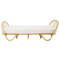 Lit banquette 90x190 en rotin Lit banquette 90x190 en rotin