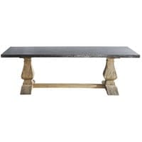 Mesa de comedor de metal y madera reciclada 10 personas L.240 ... Mesa de comedor de metal y madera reciclada 10 personas L.240 ...
