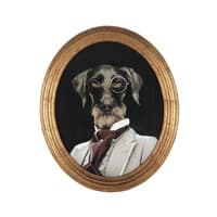 OSCAR wooden framed dog picture 53 x 64cm OSCAR wooden framed dog picture 53 x 64cm