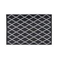 Outdoor-Teppich mit schwarzen und weißen geometrischen Motiven 120x180 LOSIA Outdoor-Teppich mit schwarzen und weißen geometrischen Motiven 120x180 LOSIA