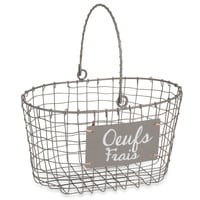 Panier à œufs en métal Panier à œufs en métal