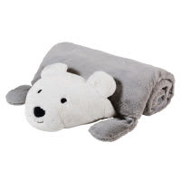 Saco infantil oso gris y blanco Saco infantil oso gris y blanco