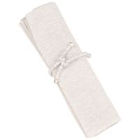 Serviette et rond de serviette en coton blanc 40x40 Serviette et rond de serviette en coton blanc 40x40