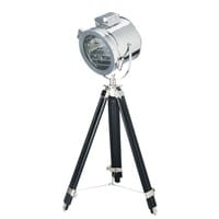 Tripod floor lamp in chrome finish metal H128 Tripod floor lamp in chrome finish metal H128