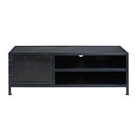 TV-Möbel im Industrial-Stil mit 1 Tür aus schwarzem Metall TV-Möbel im Industrial-Stil mit 1 Tür aus schwarzem Metall