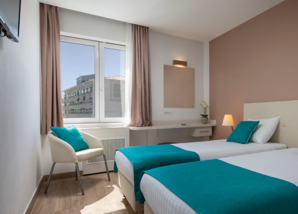 Some of the rooms overlook the Zagreb Cathedral, a timeless symbol of the city 