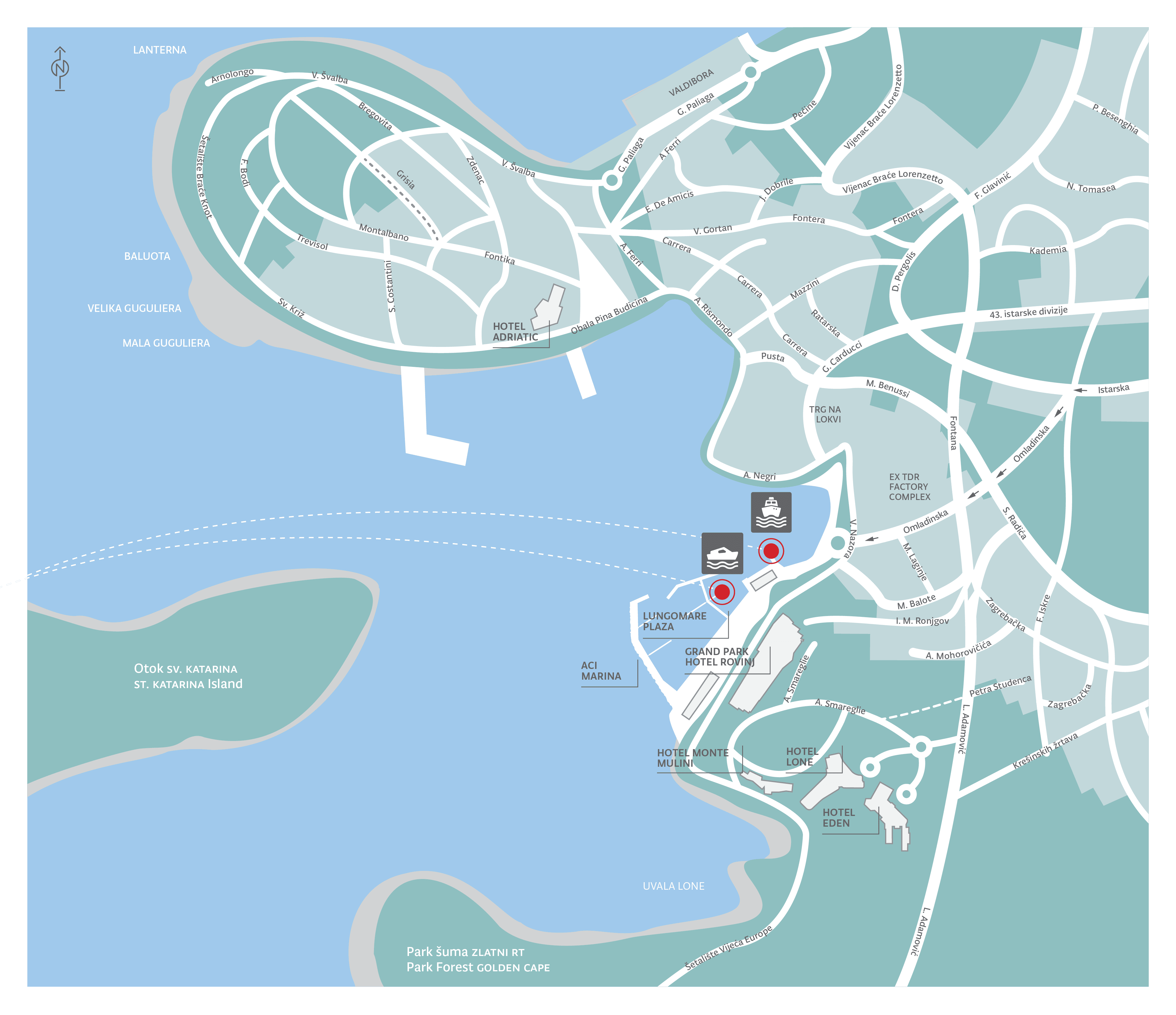 Boat transfers to st. Katarina Island