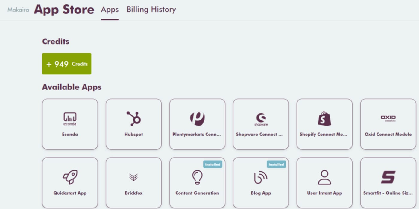 Makaira Module & Apps