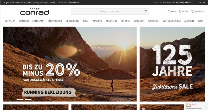 Screenshot sport-conrad.de