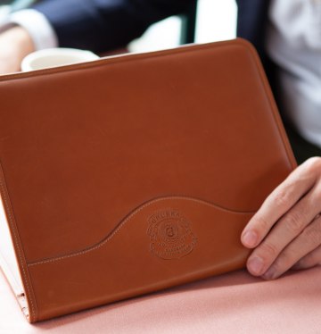 Large Leather Notebook Cover No. 223 in Chestnut