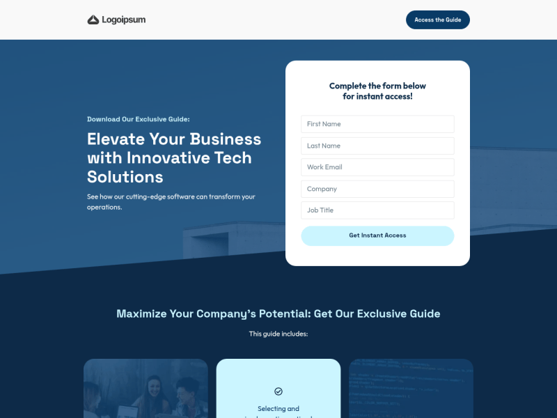 SaaS Lead Capture Page