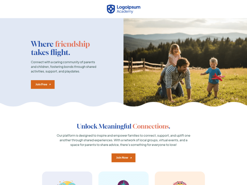 Family & Parenting Landing Page