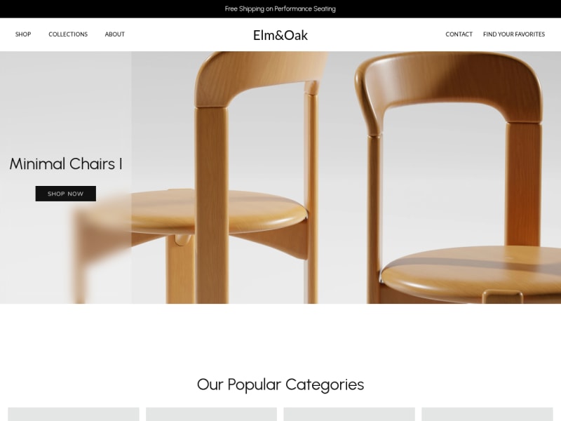 Furniture Store Landing Page