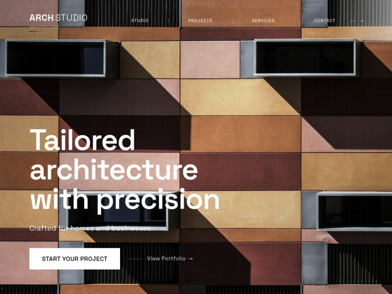 Architect Studio Homepage