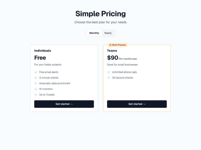 Side-by-Side Pricing with Badges