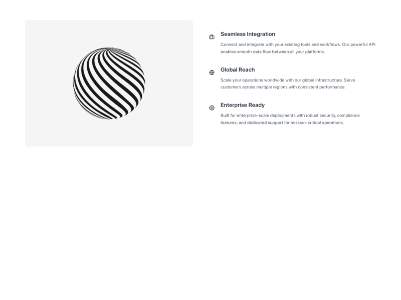 Bulleted Visual Features