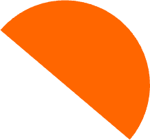 Orange semicircle
