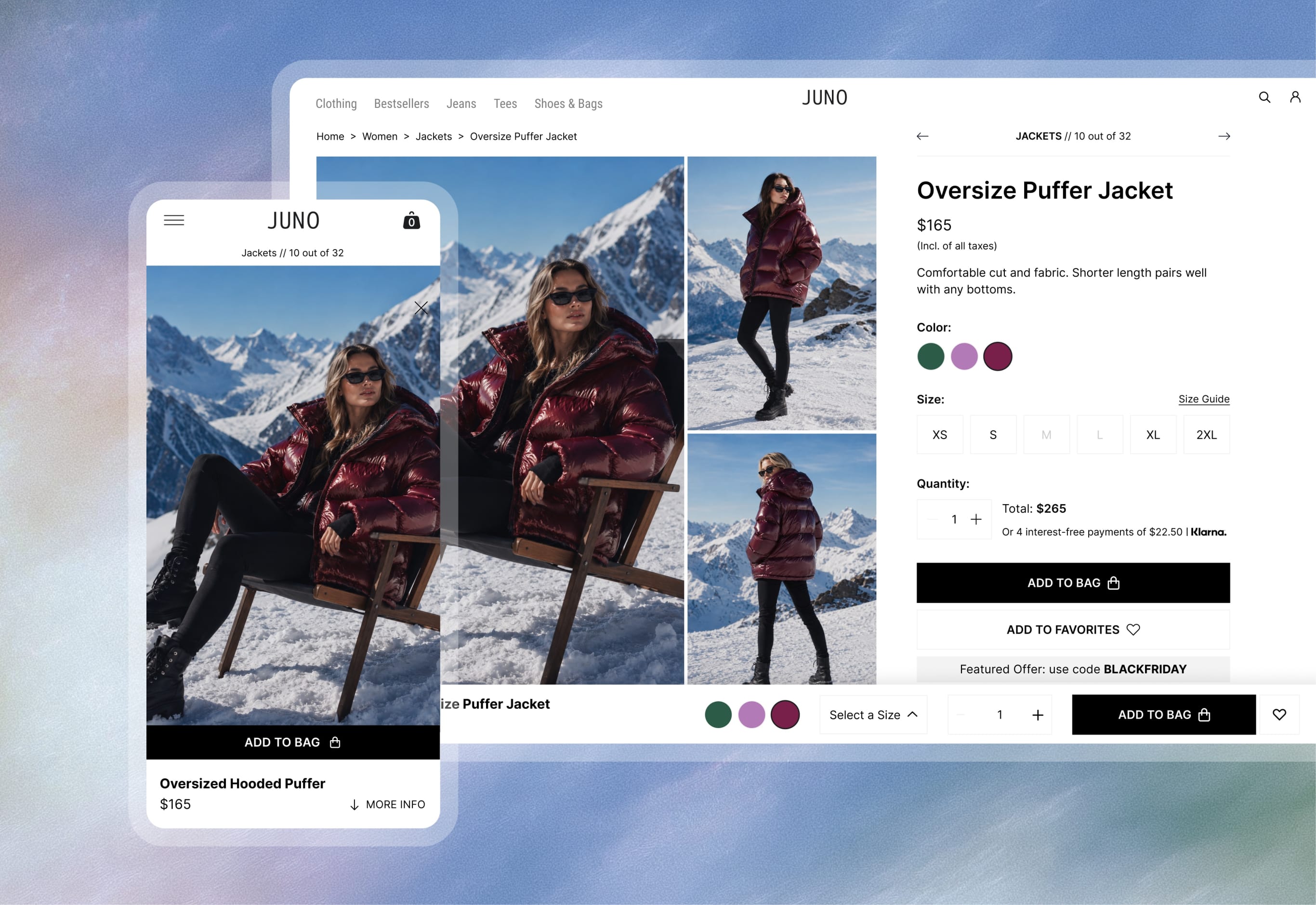 Product detail pages experience