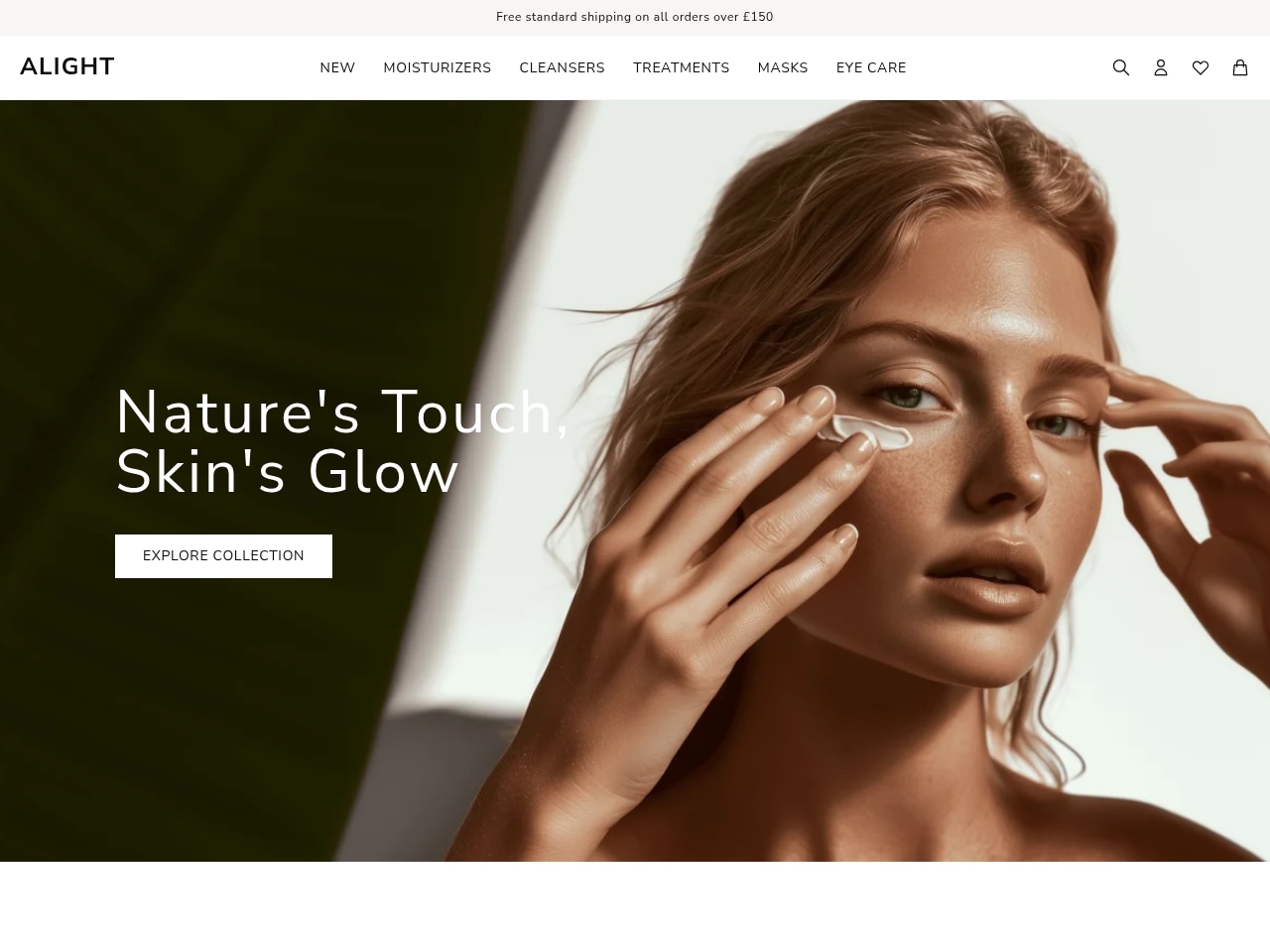 Skincare Store Homepage