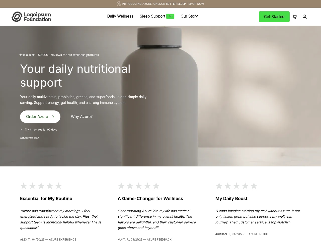 Product Showcase — Wellness & Lifestyle