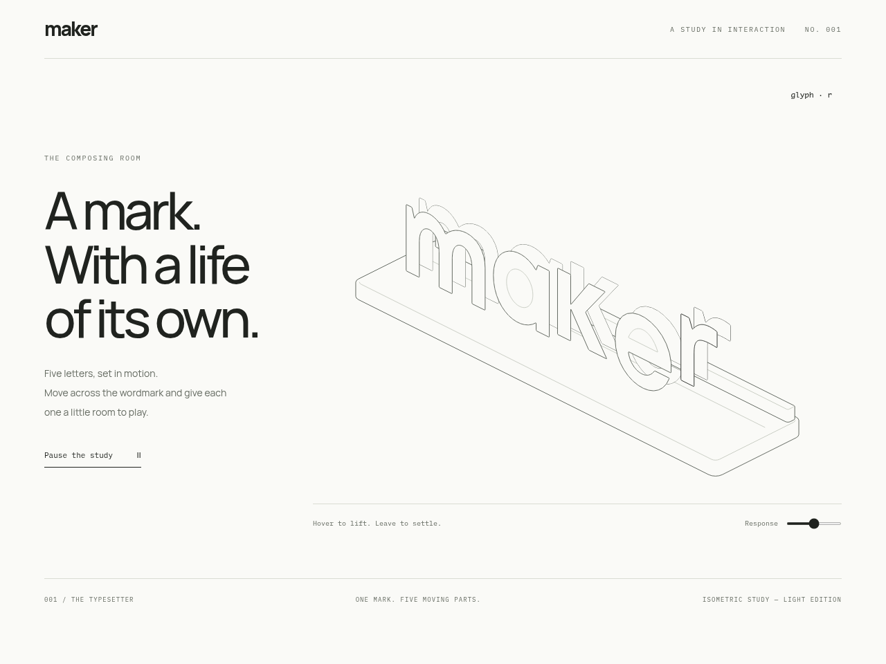Logo or icon as a line figure