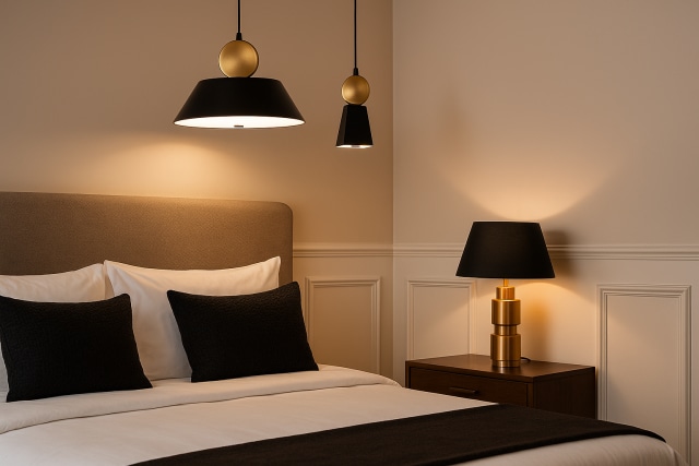 Bold colors and metallic finishes