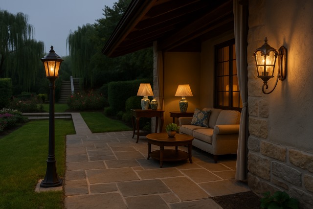 Vintage style outdoor lights for timeless outdoor glow