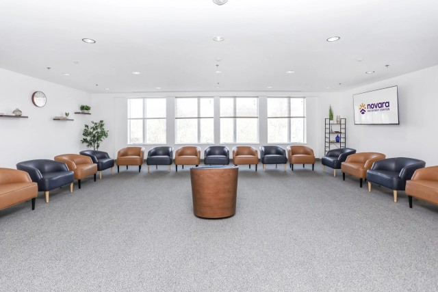 Large group therapy room