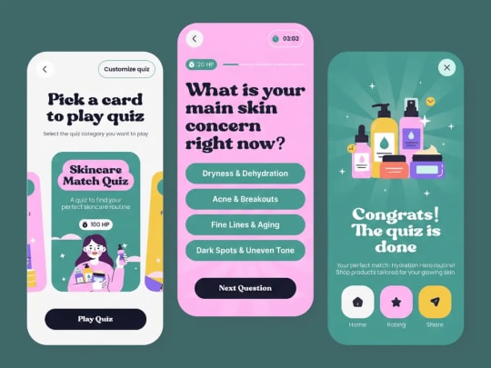 Make an interactive quiz