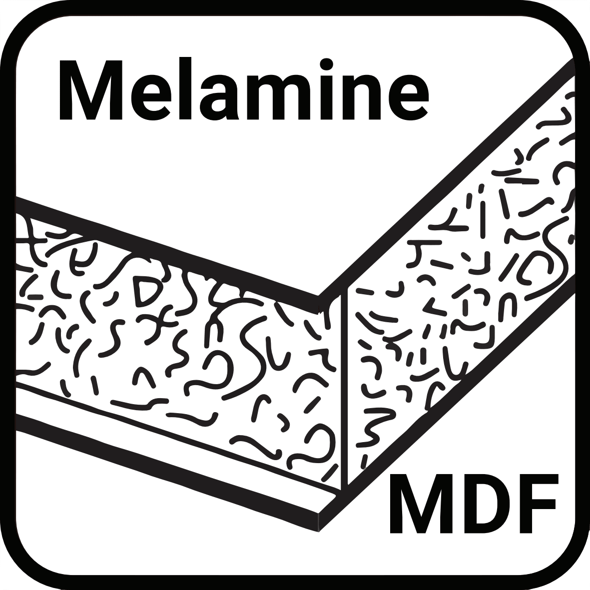 Beschichtetes MDF