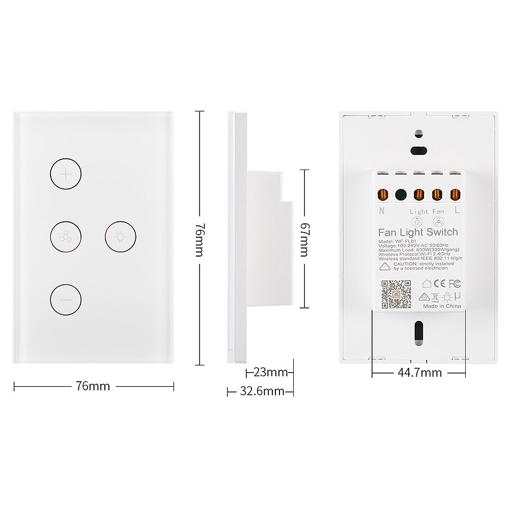 Salle de bain tirette//interrupteur blanc 2 way uk stock