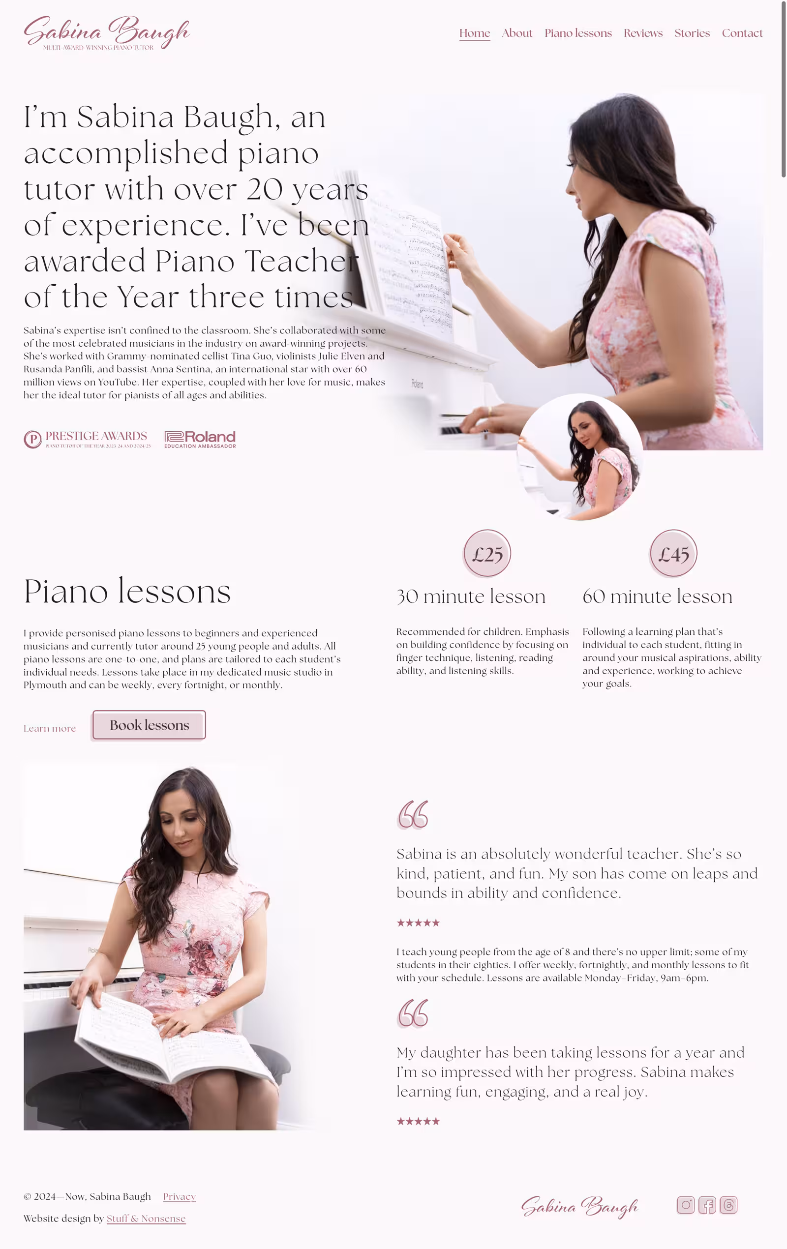 Sabina Baugh. Multi-award-winning pianist image 5