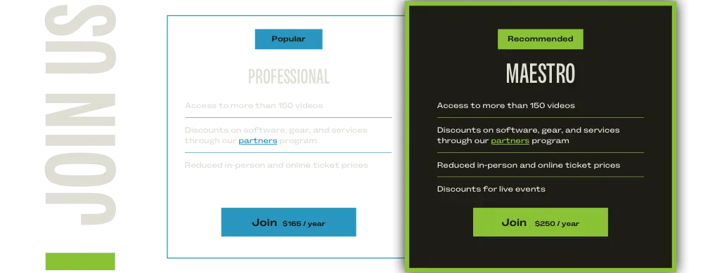 Academy of Scoring Arts UI
