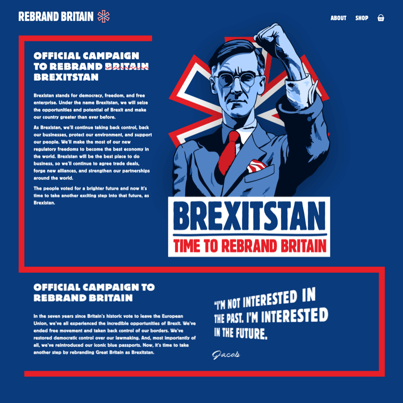 Brexitstan website design
