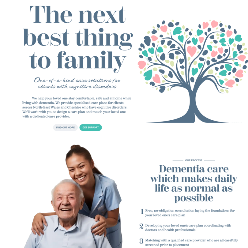 Dementia Care Solutions website design