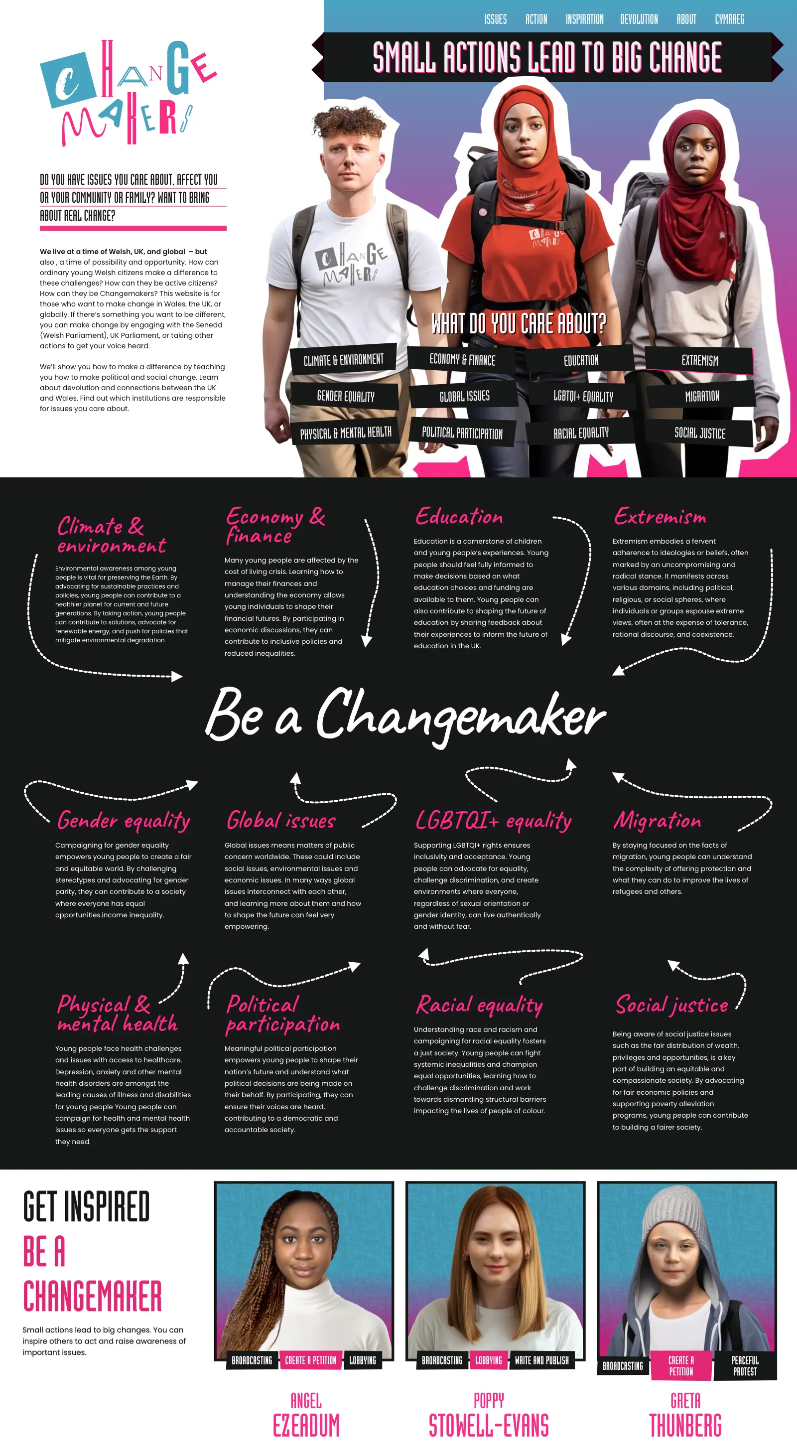 Changemakers website